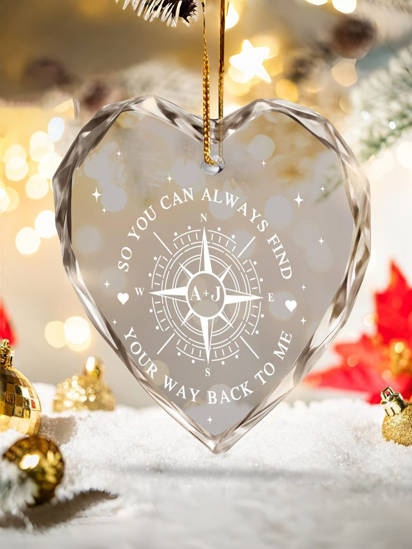 Personalized Glass Decorative Pendant